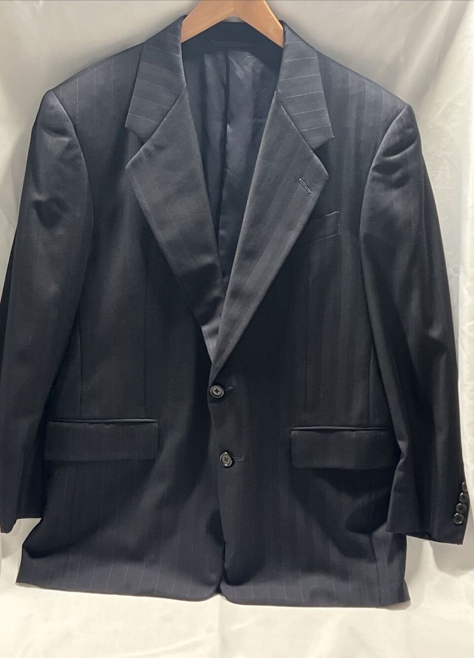 Hickey Freeman Loro Piana Sport Coat SAKS 39 S Tasmanian Super 120s  Navy Blazer